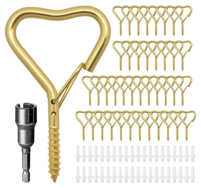 Immagine prodotto di Set di 40 ganci a forma di cuore - Ideali per illuminazione e decorazioni