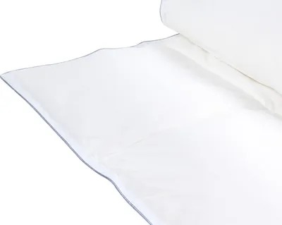Obrázek produktu pro BELIANI Mírně hřejivá přikrývka bílá kachní peří a chmyří 220 x 240 cm přírodní výplň jaro léto
