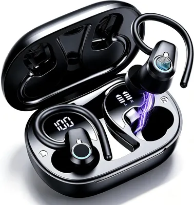 Produktbild von In Ear mit 6 ENC Noise Cancelling Mics, 50Std Stereo mit LED Anzeige USB-C, IP7 Wasserdicht Earbuds für Android iOS Kopfhörer Kabellos Bluetooth 5.3