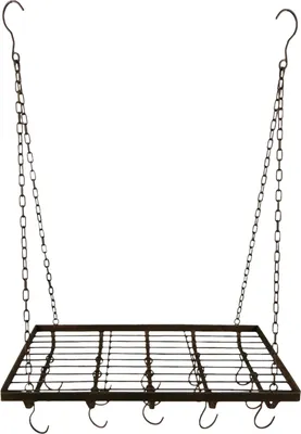 Produktbild von Küchenkrone Hakenleiste Wildkrone Metzgerkrone Eisen Antik-Stil 88cm braun