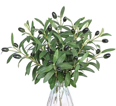 Künstliche Olivenzweige, 10 Stk., 30 cm, für Vasen & Deko