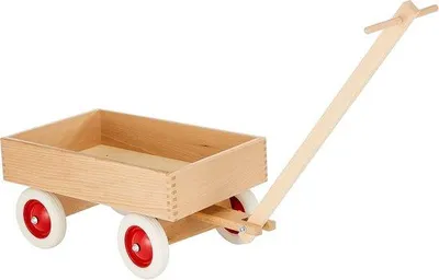 Zdjęcie produktu dla Drewniany wózek ręczny – solidny i wszechstronny – ok. 48 x 30 x 24 cm