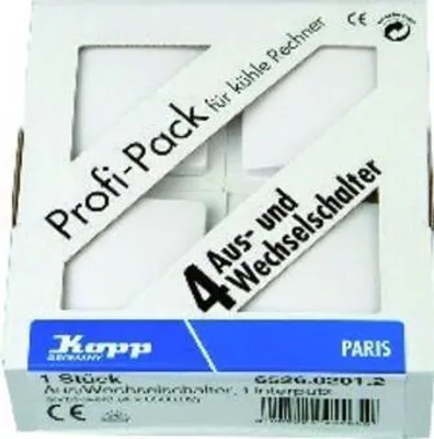 Produktbild von Kopp 650602089, Tasten, Weiß, 10 Stück(e), 250 V, 10 A