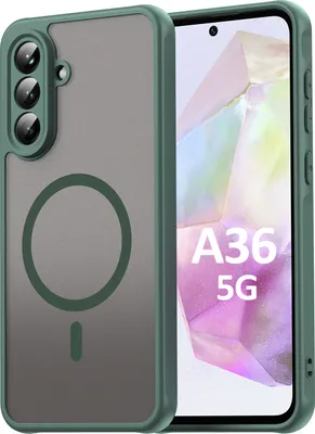 Produktbild von Handyhülle für Samsung Galaxy A36 Matt Case Schutzhülle Kratzfest Passgenau Grün
