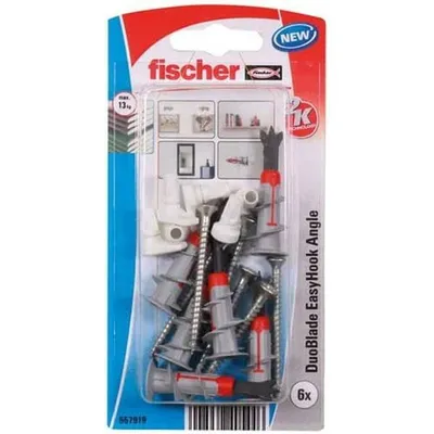 Produktbild von Fischer 557919, Schrauben- & Dübelsatz, Pozidriv, PZ2, 44 mm, 6 mm, 4 mm