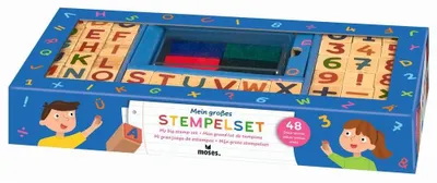Produktbild von MOSES Stempelset Pferde - 8 Stempel + 4 Stempelkissen