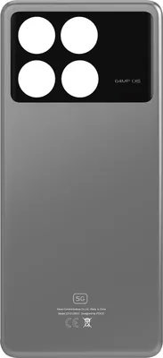 Immagine prodotto di Clappio, vetro posteriore di ricambio per Xiaomi Poco X6 Pro, grigio