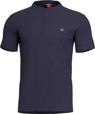 Produktbild von Pentagon Levantes Henley Kurzarm-poloshirt Blau M Blau M