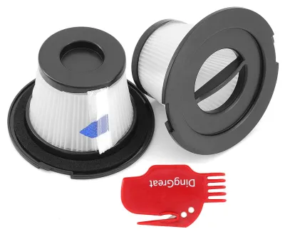 Image de Filtres de remplacement HEPA - 2 pièces - Pour aspirateurs - Blanc/Noir