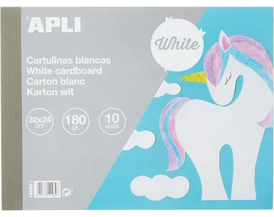 Obrázok produktu pre Apli Agipa, súprava na tvorivosť, kartónový blok, 10 bielych listov