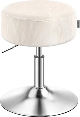 Produktbild von Schminkhocker, höhenverstellbar, drehbar, weiß - 38 x 44-60 cm