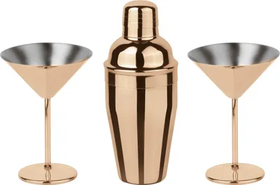 Produktbild von Sambonet Cocktailset Paderno Martini Kupfer 3-teilig