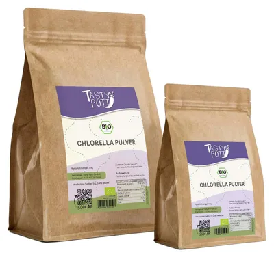 Produktbild von Tasty Pott  Chlorella Pulver ab 250g