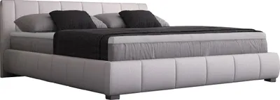 Produktbild von Bett Luna 140x200cm Kunstleder weiß