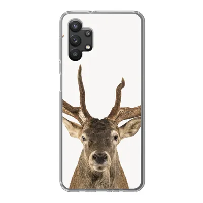 Produktbild von MuchoWow® Handyhülle Schutzhülle Hülle für Samsung Galaxy A32 5G Hirsche - Tiere - Geweih - Kinder - Jungen Silikon Softcase Handy Hülle - Softcase
