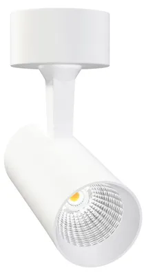 Immagine prodotto di Picolo Base Faretto LED Orientabile 9,5W Bianco Opaco - Ottiche Intercambiabili 15º/38º/60º, Switch CCT 2700K/3200K/4000K - Beneito & Faure