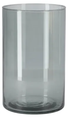 Produktbild von No Brand Vase Levi Zylinder dunkelgrau transp. h21 d14 | 6 Stück