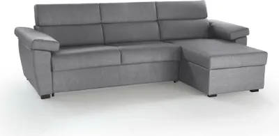 Immagine prodotto di Priverno - Divano Letto con Penisola, 285x160 cm Grigio, Sfoderabile  Italy
