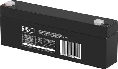 Bezúdržbový olověný akumulátor 12 V/2,2 Ah, faston 4,7 mm