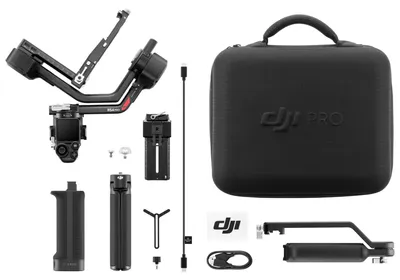 Obrázok produktu pre DJI RS 4 Pro, Ručný stabilizátor kamery, Uhlíkové vlákno, Čierna, 1/4", 360°, 0 - 360°
