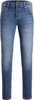 Image de Jack & Jones 12184473, jean, adulte, bleu, coton, Élasthanne, ne pas blanchir, lavage délicat (30 °C)