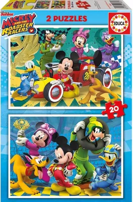 Obrázok produktu pre Puzzle Educa Mickey a priatelia (2 x 20 ks)