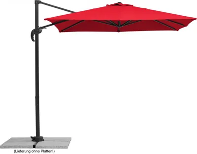 Produktbild von Schneider Ampelschirm Rhodos Junior rot 230 x 230 cm