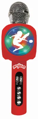 Produktbild von Miraculous Bluetooth®-Karaoke-Mikrofon mit Lautsprecher, Lichteffekten und Stimmverzerrer