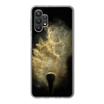 Produktbild von MuchoWow® Handyhülle Schutzhülle Hülle für Samsung Galaxy A32 5G Goldpulver auf schwarzem Hintergrund Silikon Softcase Handy Hülle - Softcase