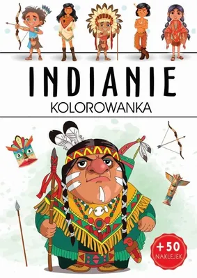 Produktbild von Indianie. Kolorowanka dla dzieci z naklejkami