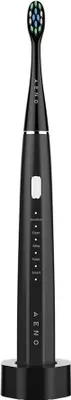 Produktbild von AENO DB2S, Erwachsener, Schallzahnbürste, Tiefenreinigung, Zahnfleischpflege, Massage, Weich, Whitening, 46000 Bewegungen pro Minute, Schwarz, 30 sec