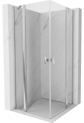 Obrázek produktu pro Mexen Mist Duo sprchový kout s otevíracími dveřmi 100 x 100 cm, transparentní, chrom - 8A4-100-100-01-00