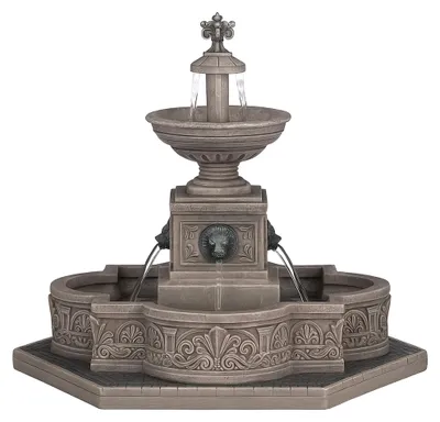 Image de Village de Noël avec fontaine modulaire 22,5x19,5x18 cm avec effet d’eau réaliste