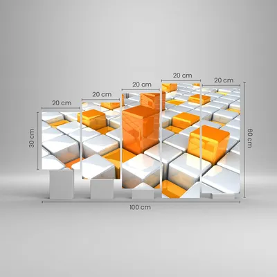 Produktbild von Bilder auf glas - Abstrakt computer grafik struktur - 100x60cm - Glasbilder - Wandbilder - Kunstdruck - Wanddekoration aus Glas - Glas Bilder - Wandbild auf Glas - GEG100x60-2530