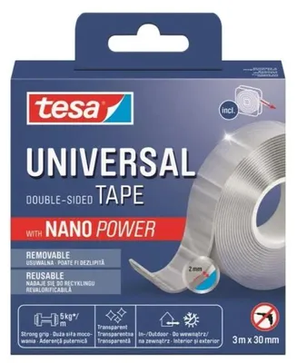 Immagine prodotto di TESA UNIVERSAL NANO POWER Nastro di montaggio biadesivo 3m x 30mm