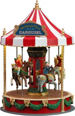 Productafbeelding van Christmas cheer carousel b/o (4.5v) Kersthuisje LEMAX