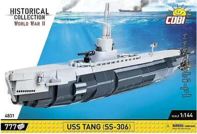 Produktbild von Cobi USS Tang SS-306  Bausatz aus Klemmbausteinen #4831 (777Teile)