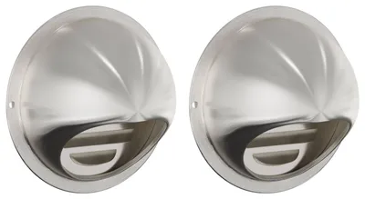Immagine prodotto di Coperture per ventilazione d'aria 2 pcs Argento 80 mm