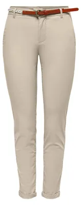 Image de UNIQUEMENT chez ONLBIANA : Pantalon chino en coton, modèle "Life Belt"
