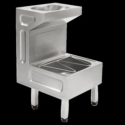 Produktbild von Armaturenset KWC mit Überlauf für Waschbecken, Modell SIRIUS, 500x880x570 mm, mit ausklappbarem Sieb
