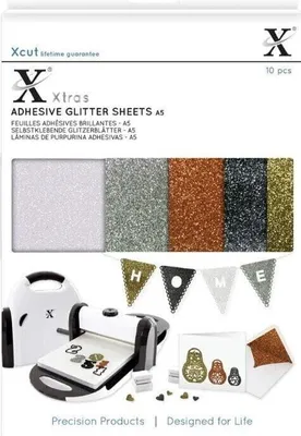 Produktbild von Docrafts XCU 174406 Glitzerpapier 5 Colours