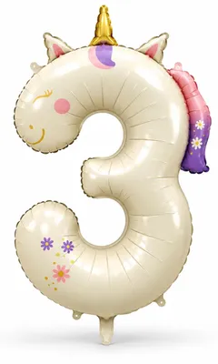 Einhornballon, Aluminium, 1 Stück, für Mädchen ab 3 Jahren