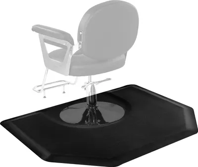 Obrázok produktu pre Kadernícka rohož VEVOR, 1225x1505 mm, šesťhranná protiúnavová rohož, 13 mm hrubá podlahová rohož pre kadernícke salóny, ľahko umývateľný PVC povrch a skosené hrany zabraňujúce zakopnutiu