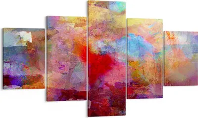 Produktbild von Bild auf Leinwand - Leinwandbild - Abstraktion modern - 125x70cm - Wand Bild - Wanddeko - Leinwanddruck - Bilder - Kunstdruck - Wanddekoration - Leinwand bilder - Wandkunst - EA125x70-3574