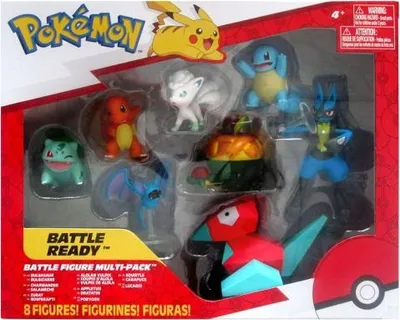 Imagen del producto de Paquete de figuras de Pokémon para batalla, listo para el combate, 8 unidades, 5 cm