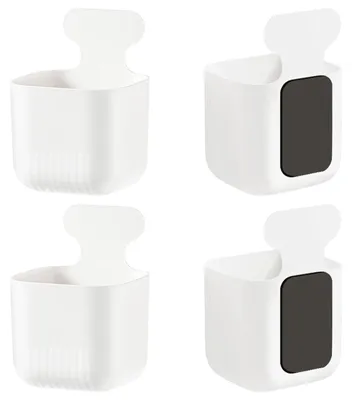 Produktbild von 4er-Set magnetische Stifthalter, starker magnetischer Organizer für Whiteboard und Kühlschrank, kleine Ablage für Marker, Stifte und Schwämme, magnetische Aufbewahrungslösung für Büro und Zuhause