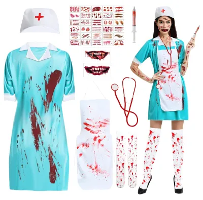 Obrázok produktu pre Sada kostýmu "Zombíková sestra" na Halloween pre ženy