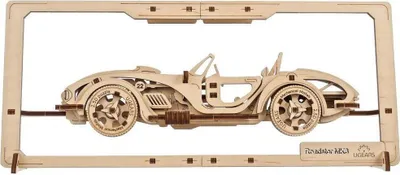 Produktbild von Ugears Roadster Mk3 2.5d Mechanisches Holzmodell Puzzle Golden  Golden One Size