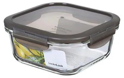 Produktbild von Lock und Lock Boroseal Multifunktionsbox bis 400°C ofenfest, grau quadratisch Größe: 750 ml