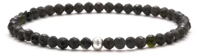 Produktbild von BERGERLIN Naturstein Armband Damen Herren, echtes Edelstein Perlenarmband